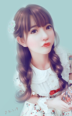森晓机采集到女频手绘(未扣)