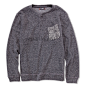 CASH CA KNIT POCKET CREW SWEAT 2013 A/W 秋冬 仓石一树 灰 蓝 男 毛衣