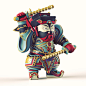Door God : Digital sculpting based on traditional Chinese Door God