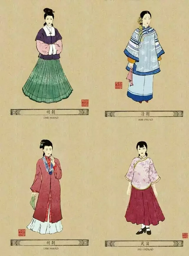 各朝代服装4-花瓣网
