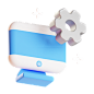 便携式设备 3D 插图