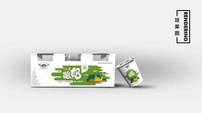 【零度创意】长城炼乳酸奶产品包装设计-1...