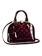 Louis Vuitton 路易·威登 女士ALMA BB深红色真皮手袋 M91678（法国直发）