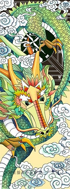 《 承“禧”》一组年画风格的矢量作品~【...