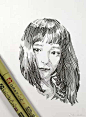 无交叉排线
工具：樱花勾线笔GRAPHIC 1.0和MICRON 0.3
Handi  每日一画  手绘  绘画学习  每天画唠 ​​​​