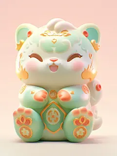 卡通立体动物元素素材图