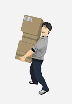 卡通同城快递员_新图网 https://ixintu.com 送货员 送货 快捷 专人 快递员 速递 方便快捷 快递免扣元素 快递场景