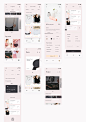 L'euphorie E-commerce UI Kit Freebie - E-commerce UI kit screens and components, with a very minimal and modern trendy design.