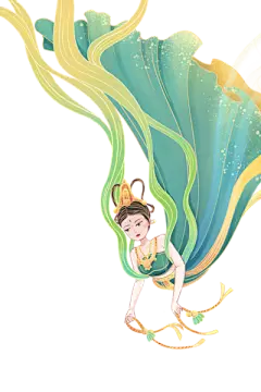 【米图网-52mitu.com】敦煌 飞天 仙女 神话 人物 手绘 传说国风敦煌