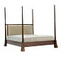 Asia Bed   Contemporary, Traditional, Leather, Upholstery  Fabric, Bed by Magni Home Collection