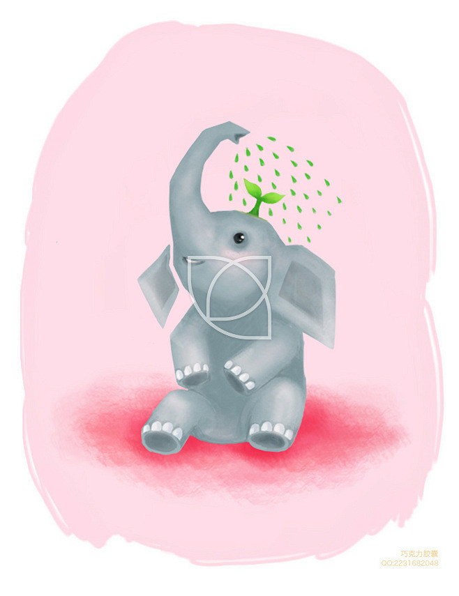 动物系列之快乐小象#插画#