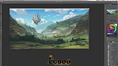 【新提醒】山谷场景概念艺术插画制作视频教程Photoshop教程CG帮美术资源网 -