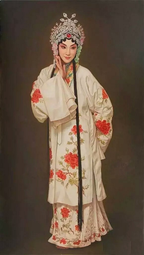 油画中那些精美的京剧人物