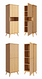 Lulu Space Viva系列条纹柜面木柜3D模型（OBJ,FBX,MAX） 