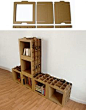Cardboard Bookcases