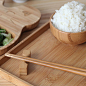 筷子 创意竹木勺子套装 日式天然高档10双装长筷子餐具 宜家muji