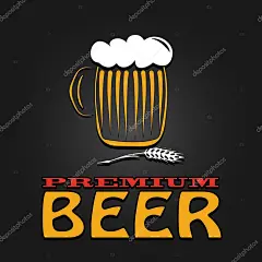 溢价啤酒杯子大麦复古设计海报