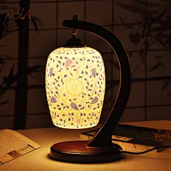 雕光堂现代中式景德镇陶瓷手绘青花台灯