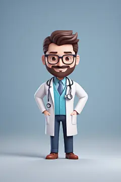 医疗专家医生人物模型