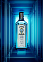 Bombay Sapphire : CGI model and render of a Bombay Sapphire bottle.