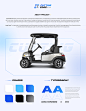 automobile automotive   glassmorphism golf Golf Cart landing page tech Transport Vehicle Website Design