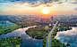 Aerial view of Strogino floodplain in Moscow by Sergey Dzyuba on 500px