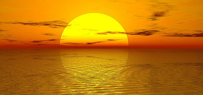 朝阳,日出,海面,橙色,海报banner.