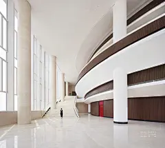 本则设计丨 三水文化中心：以风荷雅韵，写意城市文化名片-室内设计-拓者设计吧