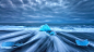 General 1920x1080 photography long exposure nature landscape water sea clouds horizon blue ice waves