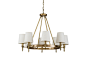 Harbor House Florence 铜制八头吊灯 美式灯具105891 105892-tmall.com天猫