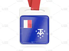 法国南部领土的旗帜，方牌