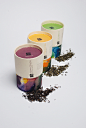 Ming Tea - Packaging Prototype : 2. Semster project: Ming Tea is experimental branding and packaging for a tea company. The different watercolors symbolise the various scent and flavour of the high quality tea.  