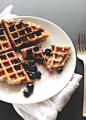 Blueberry Lemon Waffles | Gluten Free Vegan | Minimalist Baker