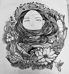 平面构成黑白装饰画