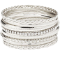 Charlotte Russe Etched Metal Bangle Bracelets - 8 Pack : Charlotte Russe Etched Metal Bangle Bracelets - 8 Pack and other apparel, accessories and trends. Browse and shop 8 related looks.