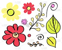 绘画插图,叶子,矢量,可爱的,贺卡,清新,装饰物,植物,背景,夏天