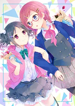 吃进嘴里满满都是幸福♡可丽饼与少女特辑 : 香甜的薄饼卷着满满的奶油与水果，可丽饼是约会或是外出时最适合的甜品。而且还能看到女孩子为了避免里面的馅料掉出来而努力塞满嘴巴，以及用舌头舔奶油等动作，真是个非常棒的甜品啊。这次，就为大家送上描绘了令人心动的香甜可丽饼与可爱女孩子的组合的插画...