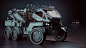 D25 Modular Rover, Joshua Cotter : the D25 modular rover is a modular platform that can be used for a variety of functions, All of the parts can be switched quickly at a swapping station. This particular one is used to transport waste away from a temporar