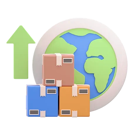 Export 3D Icon