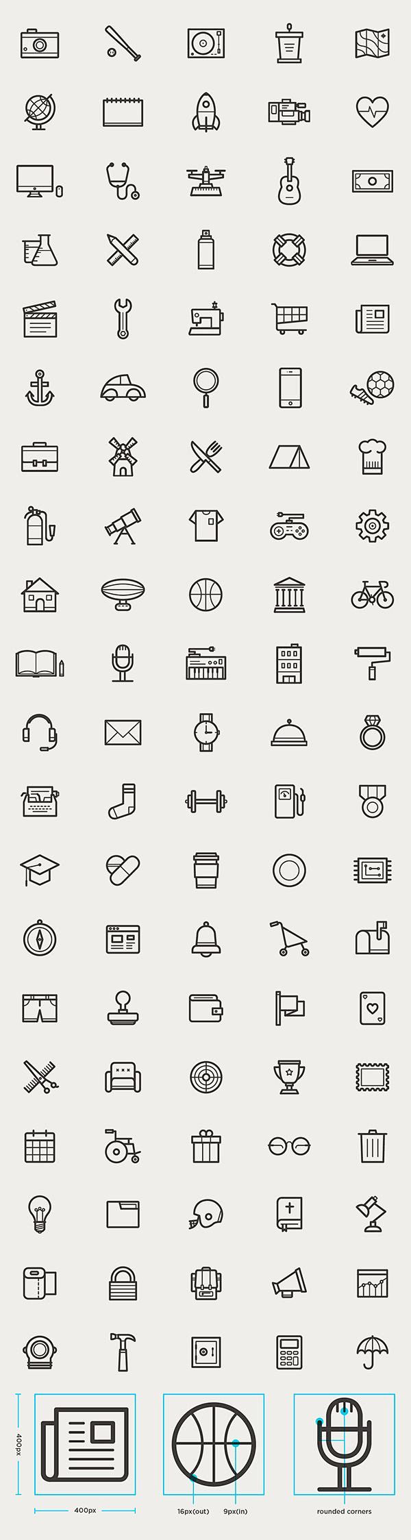 Free Outline Icons S...