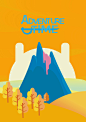 《Adventure Time》插画-高纯度
色彩构成课的期末作业，要求是用一系列同主题的海报相互营造出冷暖色调对比、明度对比和纯度对比。