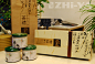 禅意茶礼，外米黄+绿罐，精品小礼盒，3罐礼品盒，茶叶礼盒