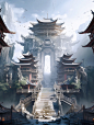 玄幻场景-修仙宗门-御剑乘风来，除魔天地间