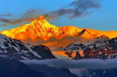 梅里雪山日照金山_百度图片搜索-花瓣网