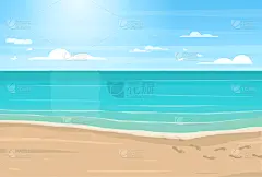 天空,海洋,海滩,卡通,蓝色,沙子,商务,云,壁纸,海岸线