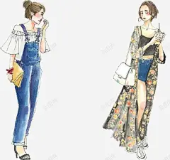 都市时尚女郎穿搭 设计图片 免费下载 页面网页 平面电商 创意素材
