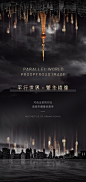 黑金简约大气地产手机海报