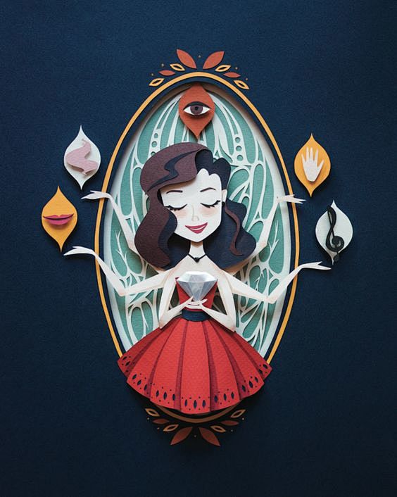 Paper Cut Illustrati...
