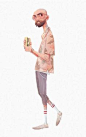 dude character design by noah demirci - Digital Art's | Touching and Emotional Photo | Pinslapel