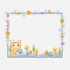 卡通动物手绘猫咪唯美森系边框素材图片大小2000x2000px 图片尺寸1.18 MB 来自PNG搜索网 pngss.com 免费免扣png素材下载！边框#动物#精品#卡通#卡通边框#看群#猫咪#毛线#明细#请#森系#手绘#素材#